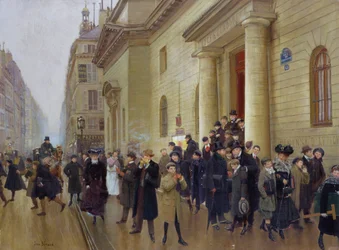 Saliendo del Lycée Condorcet, 1903